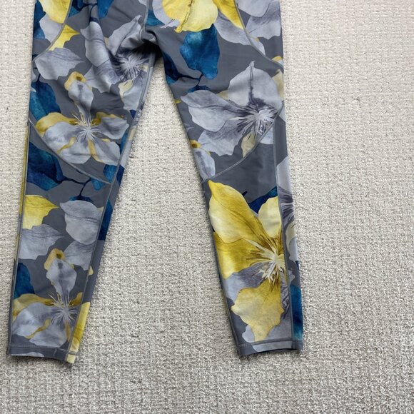 Calia by Carrie Underwood Energize Legging Sz L Blue/yellow Floral AOP Yoga Run - Picture 15 of 15